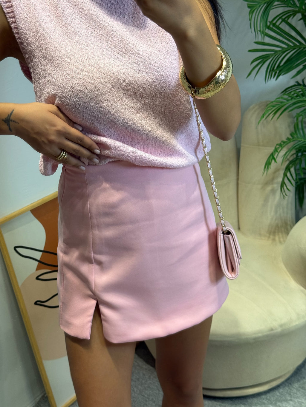 PEMBE TRİKO SÜVETER