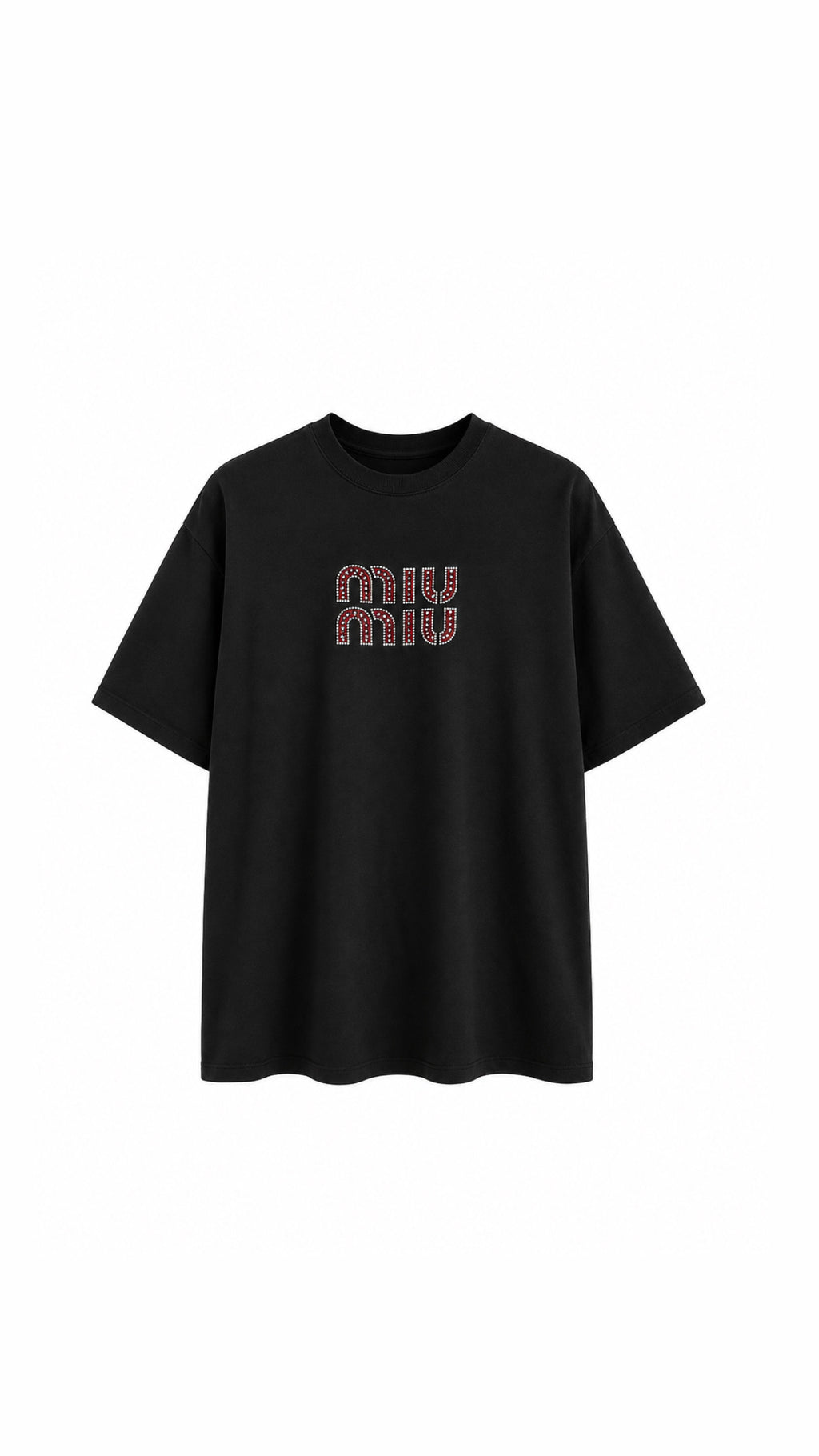 SİYAH TAŞLI T-SHIRT